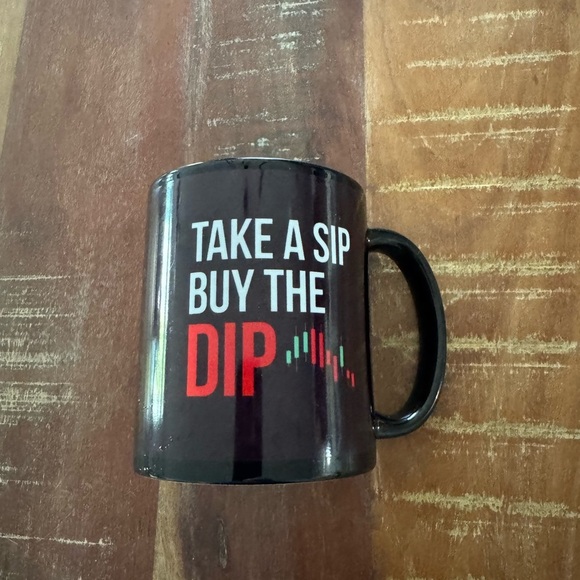 Black Coffee mug cup motivational saying “take a sip by the dip” - Picture 2 of 6